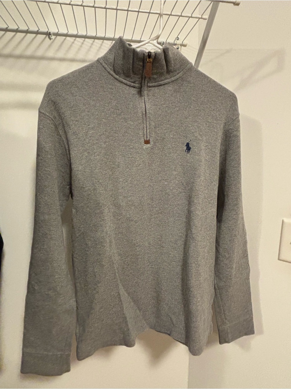 Polo Ralph Lauren Gray Quarter-Zip Sweatshirt